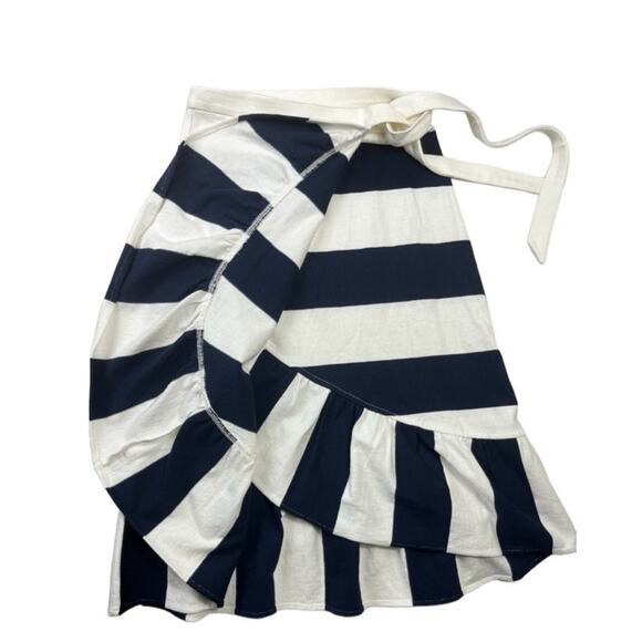 J. Crew Women's Navy/White Striped Cropped Tank Top XS/Rugby Knit Wrap Skirt XXS - Picture 11 of 14